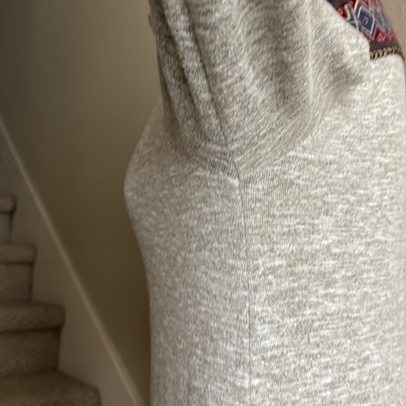 Anthropologie THML Sz M Nordic Fair Aisle Printed Sweater Dress - Picture 7 of 13